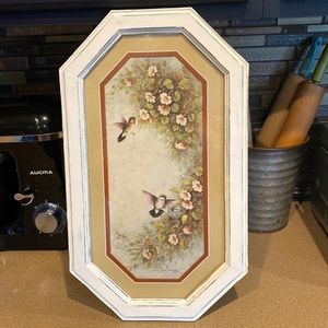 Hummingbird Picture in Wood Frame